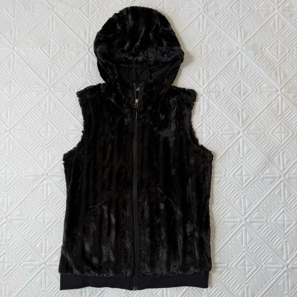 The North Face Furlander Faux Fur Hooded Vest Size S